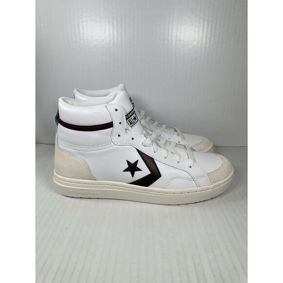 Size 9 Mens Converse Pro Blaze Classic Mid Shoes White Bloodstone Egret A08644C - Picture 1 of 8